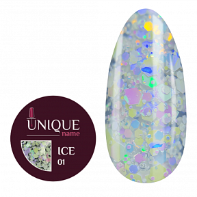 Unique Гель-краска Ice №01, банка (5 g)