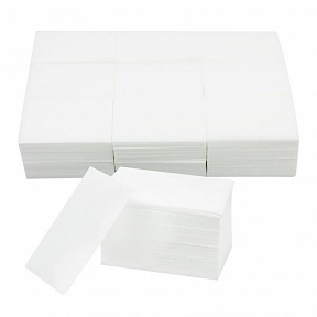 Салфетки маникюрные безворсовые 4*6 белые, 100 шт/уп