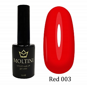 MOLTINI гель-лак Red №003 (12мл.)