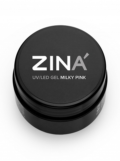 Гель камуфлирующий ZINA UV/LED GEL, Milky Pink (15 г)