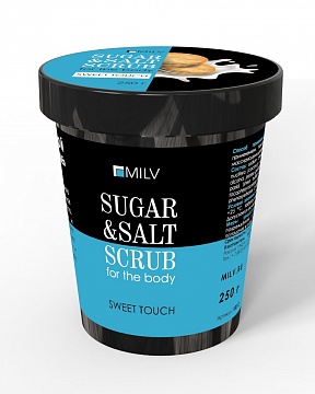 Сахарно-солевой скраб MILV для тела «Печенье» (250 г)