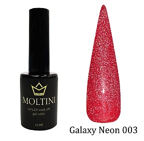 Гель-лак светоотражающий Moltini Galaxy Neon № 003 (12 мл)