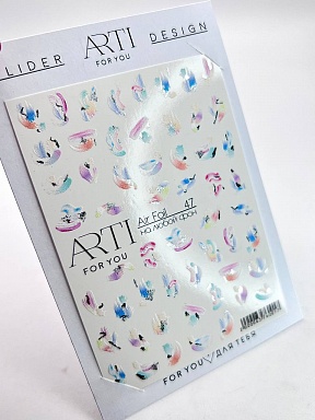 Слайдер дизайн ARTI FOR YOU, Air Foil №47 (серебро)