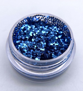 глиттер синий (0,5 мм)