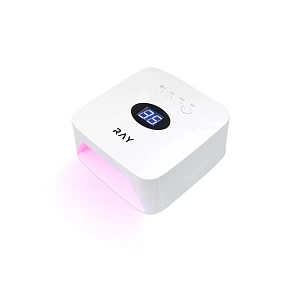 RAY, Лампа светодиодная LED/UV, модель S50 с аккумулятором/ розовый свет, белая 48 W