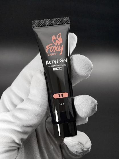 Акрил-гель (Acryl gel) №14, Foxy Expert 15 ml (в тубе)