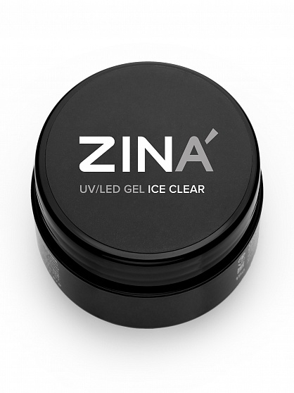 Гель камуфлирующий ZINA UV/LED GEL, Ice Clear (15 г)