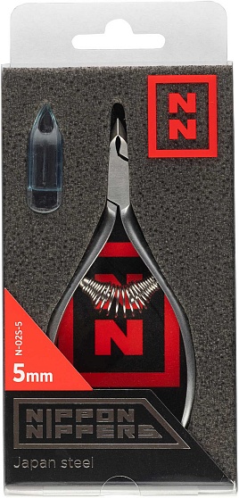 Nippon Nippers, Кусачки для кутикулы. Лезвие 5 мм. N-02S-5 (спиральная пружина)