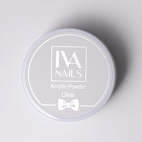 IVA Nails,Акриловая пудра мелкого помола Clear- прозрачная 12 гр.