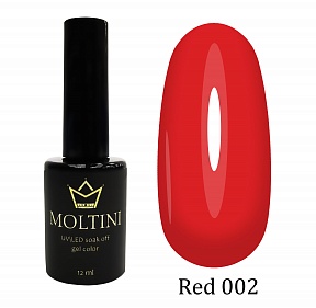 MOLTINI гель-лак Red №002 (12мл.)