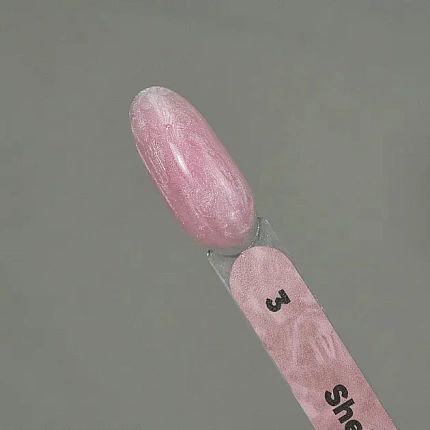 Patrisa Nail, Гель для моделирования с перламутровым эффектом Shell Gel 3 - нежный розовый, 15 гр