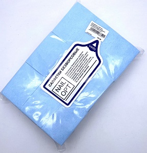 Салфетки Nail Opt безворсовые твердые голубые (1000 шт)