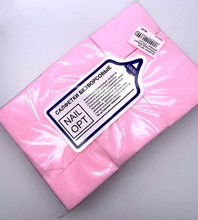 Салфетки Nail OPT безворсовые твердые розовые (1000 шт/уп)