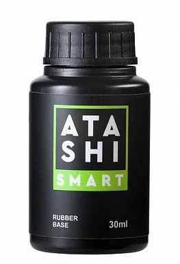 Atashi Smart Базовое покрытие Rubber Base, 30 мл.