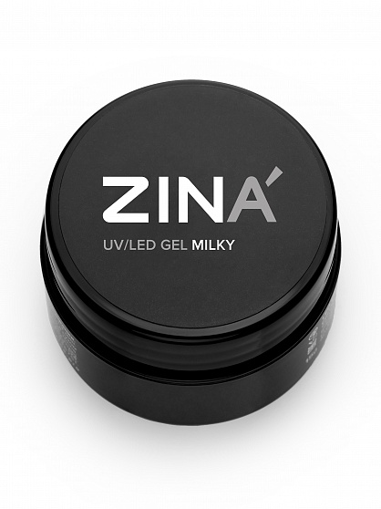 Гель камуфлирующий ZINA UV/LED GEL, Milky (15 г)